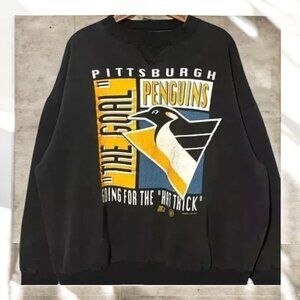 Pittsburgh Penguins NHL Hockey Graphic Black Sweatshirt Unisex Men Women